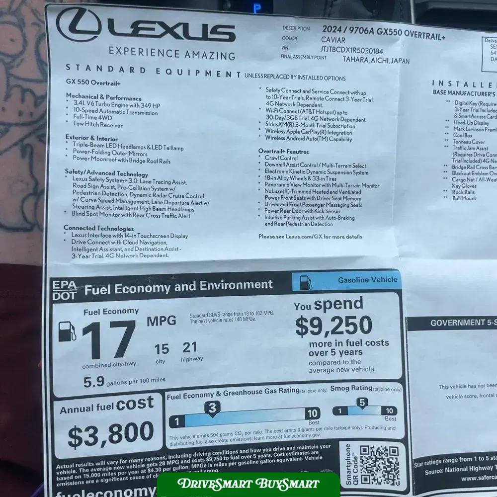 2024 Lexus GX 550 Overtrail+