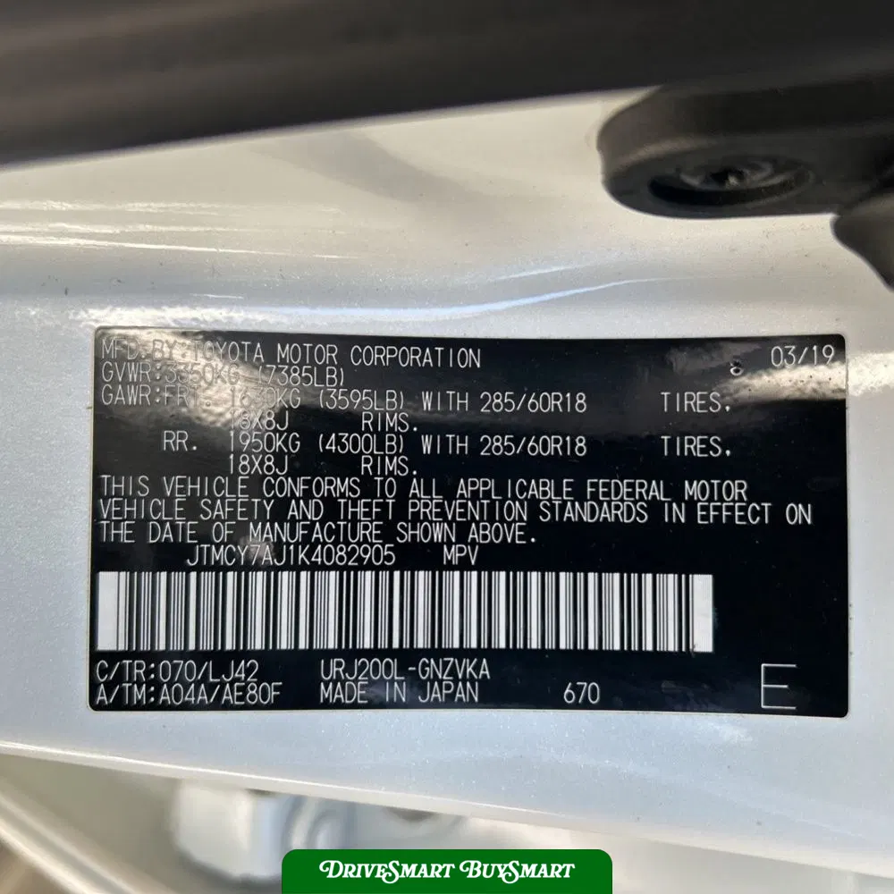 2019 Toyota Land Cruiser Base