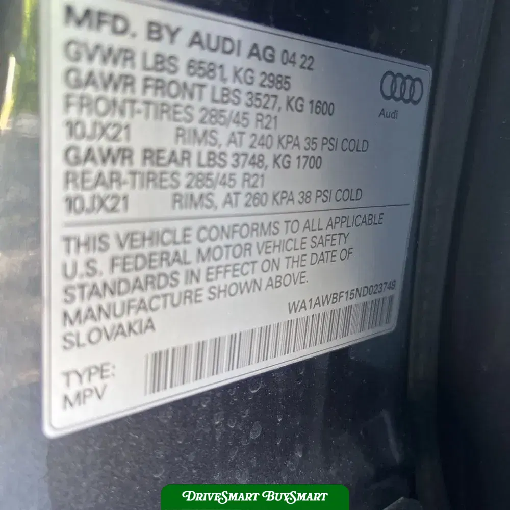 2022 Audi SQ8 Premium Plus