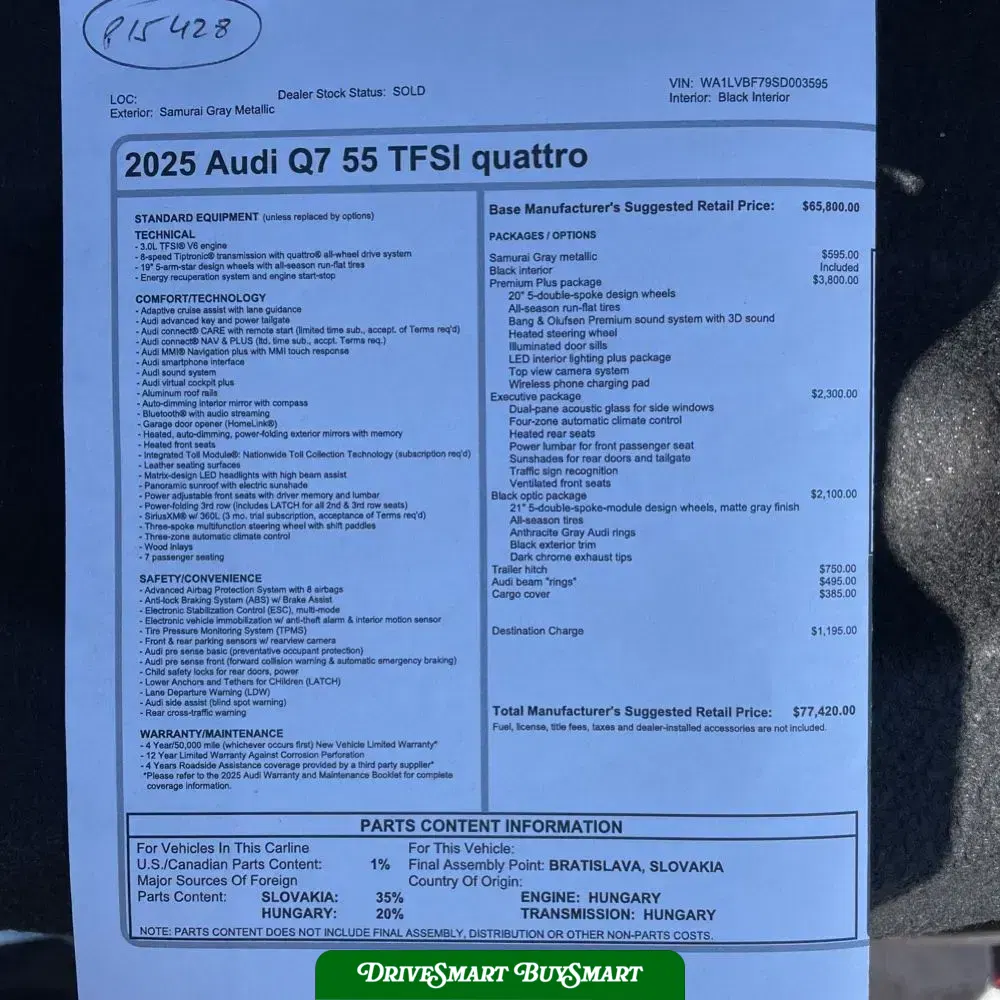 2025 Audi Q7 Premium Plus 55
