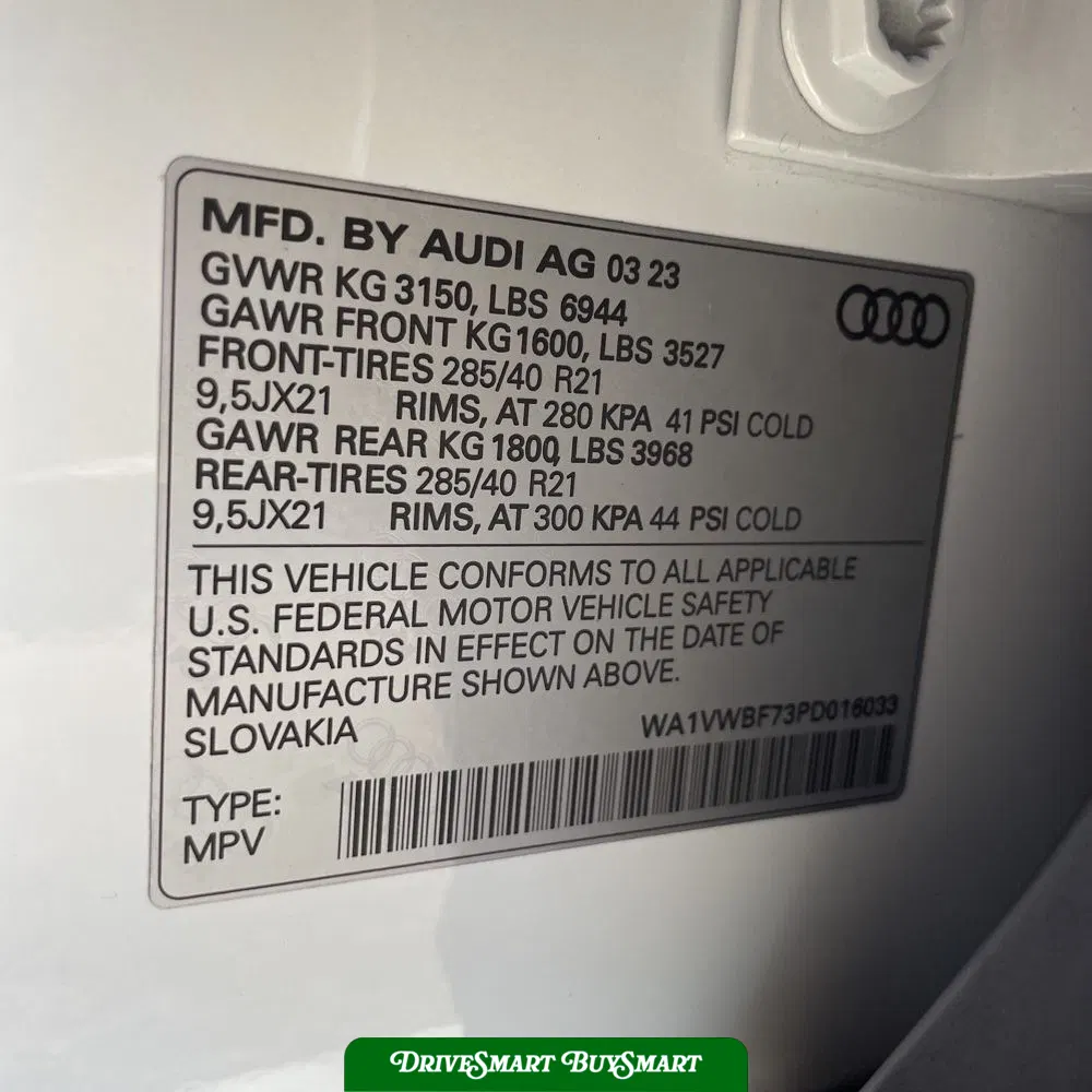 2023 Audi SQ7 Prestige