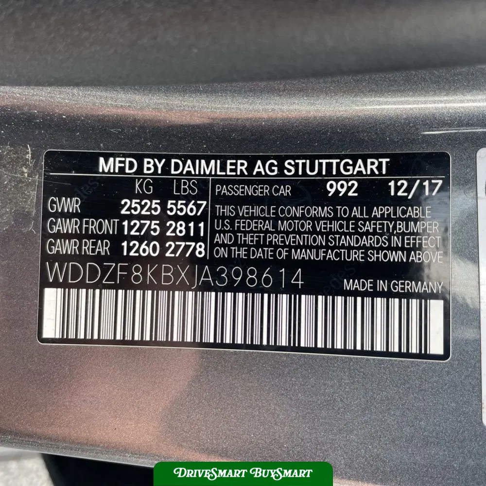 2018 Mercedes-Benz E-Class AMG E 63 S